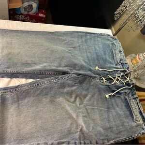 Pilcro Relaxed Fit Light Blue Jeans